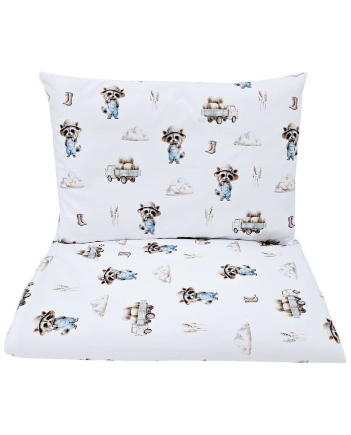 Printed cotton bedding - 2-piece 135x100 cm FARMER