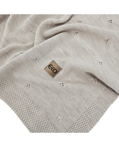Merino Wool Knitted Blanket 80x100 cm - SAND