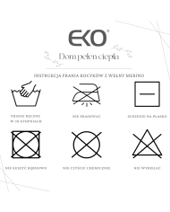 Kocyk dzianinowy z wełny MERINO ECRU