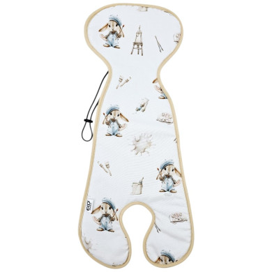 Oddychająca Wkładka do Fotelika 0-9 kg – Antypotowa Struktura Plastra Miodu MALARZ