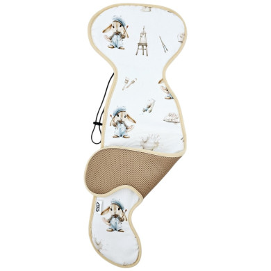 Oddychająca Wkładka do Fotelika 0-9 kg – Antypotowa Struktura Plastra Miodu MALARZ