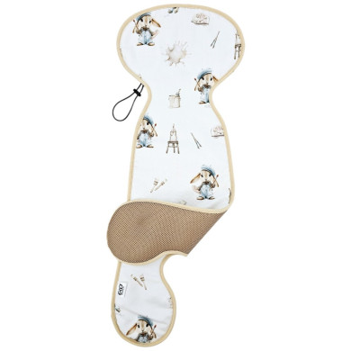 Oddychająca Wkładka do Fotelika  9-18 kg – Antypotowa Struktura Plastra Miodu MALARZ