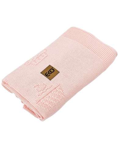 Couverture tricotée en bambou MUFFINS APRICOT