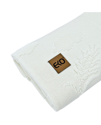 Bamboo knitted blanket Spikes ECRU