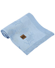 Bambusa trikotāžas sega Spaiki LIGHT BLUE