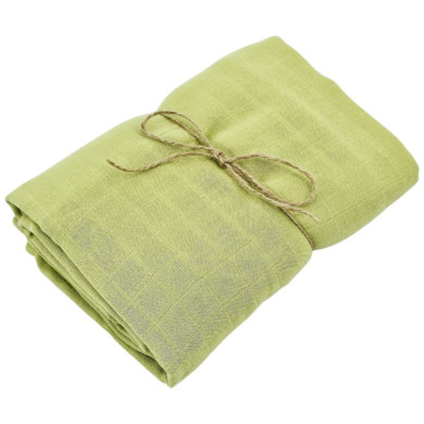 Lekki Otulacz Muślinowy – Przewiewny i Miękki dla Wrażliwej Skóry Dziecka 120 x 120 cm 1szt. ZIELONY