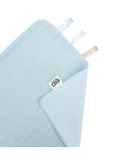Mīksts bērnu atgrūšanas autiņš – Uzsūcoša kokvilna un maigs muslīns LIGHT BLUE
