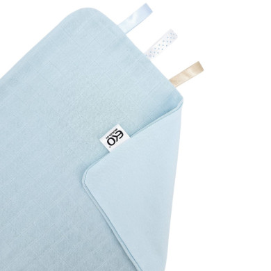 Miękka Pieluszka-Ulewajka Dziecięca – Chłonna Bawełna i Delikatny Muślin BŁĘKIT