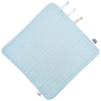 Miękka Pieluszka-Ulewajka Dziecięca – Chłonna Bawełna i Delikatny Muślin BŁĘKIT