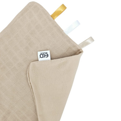 Miękka Pieluszka-Ulewajka Dziecięca – Chłonna Bawełna i Delikatny Muślin KARMEL