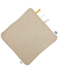 Bavoir d'épaule doux pour bébé – Coton absorbant et mousseline délicate CARAMEL