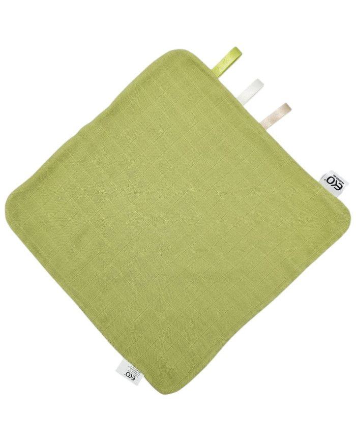 Bavoir d'épaule doux pour bébé – Coton absorbant et mousseline délicate GREEN