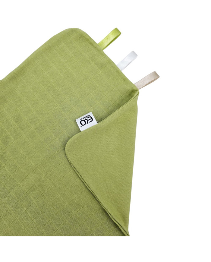 Bavoir d'épaule doux pour bébé – Coton absorbant et mousseline délicate GREEN