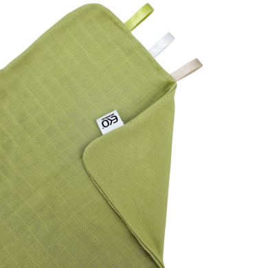 Miękka Pieluszka-Ulewajka Dziecięca – Chłonna Bawełna i Delikatny Muślin ZIELONY