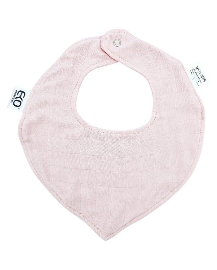 Bavoir à tirer Coton+Muslin PINK