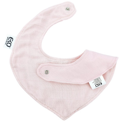 Śliniak na napy Bawełna+Muślin RÓŻ