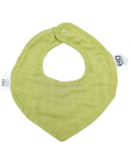 Pamučna + muslin podbradnica s kopčom na gumbove GREEN