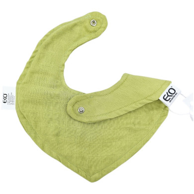 Śliniak na napy Bawełna+Muślin ZIELONY