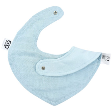 Śliniak na napy Bawełna+Muślin BŁĘKIT