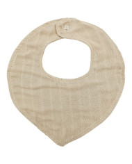 Pull-up bib Cotton+Muslin CARAMEL