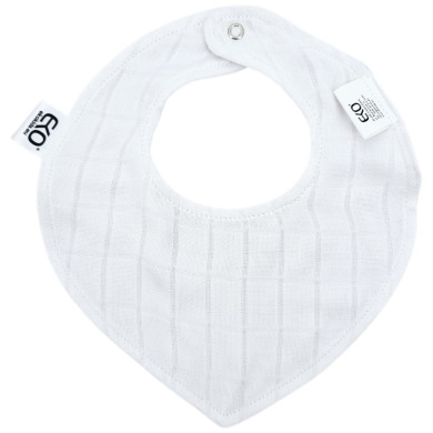 Śliniak na napy Bawełna+Muślin BIAŁY