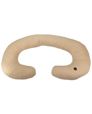 XL Vankúš na kojenie z jersey – Tvar J, Ergonomická opora tela CARAMEL