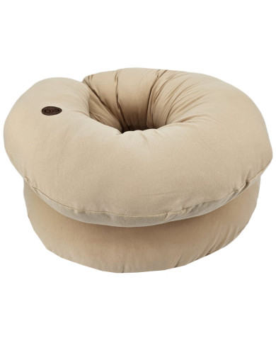 Coussin d'allaitement XL en jersey – Forme en J, Soutien corporel ergonomique CARAMEL