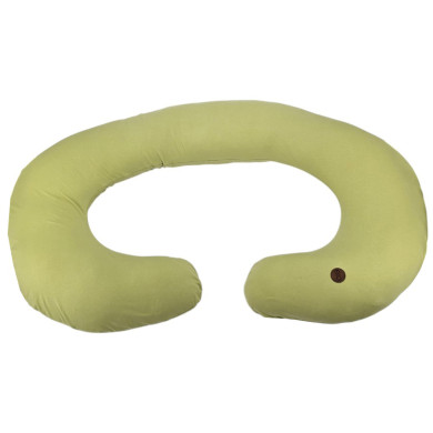 Poduszka do Karmienia XL z Jersey – Typ J, Ergonomiczne Wsparcie Ciała ZIELONY