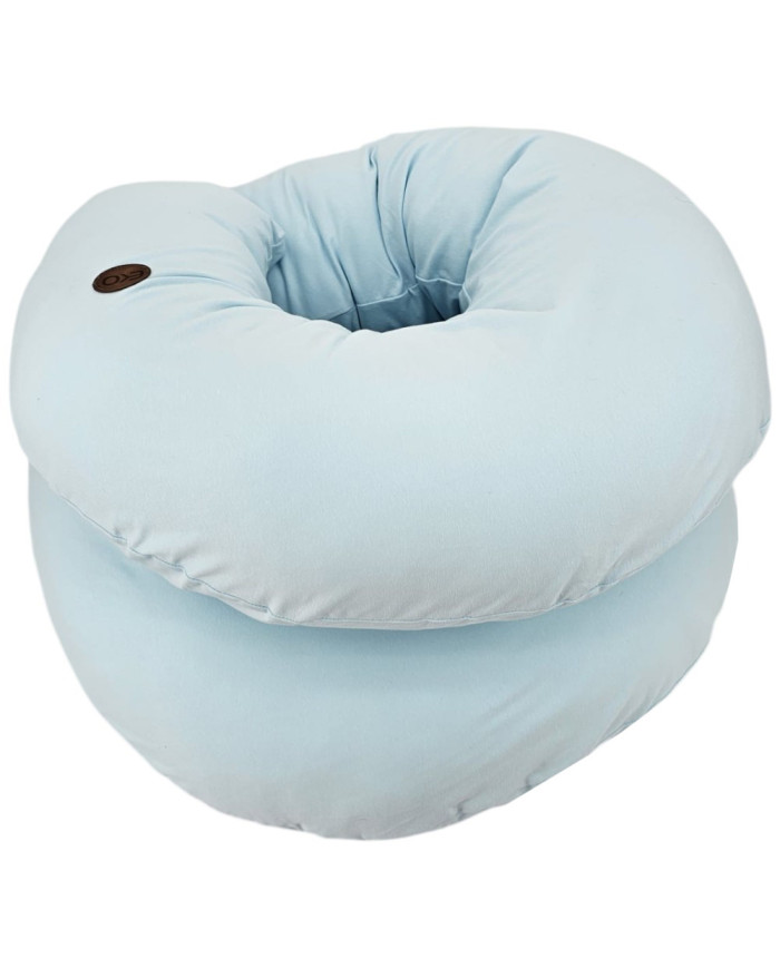 XL Jersey barošanas spilvens – J-forma, Ergonomisks ķermeņa atbalsts BLUE