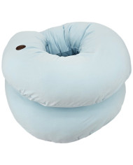 XL Stillkissen aus Jersey – J-Form, Ergonomische Körperstütze BLUE