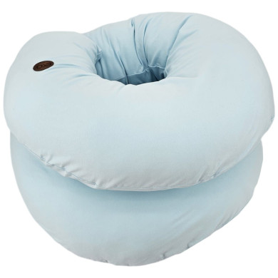 Poduszka do Karmienia XL z Jersey – Typ J, Ergonomiczne Wsparcie Ciała BŁĘKIT