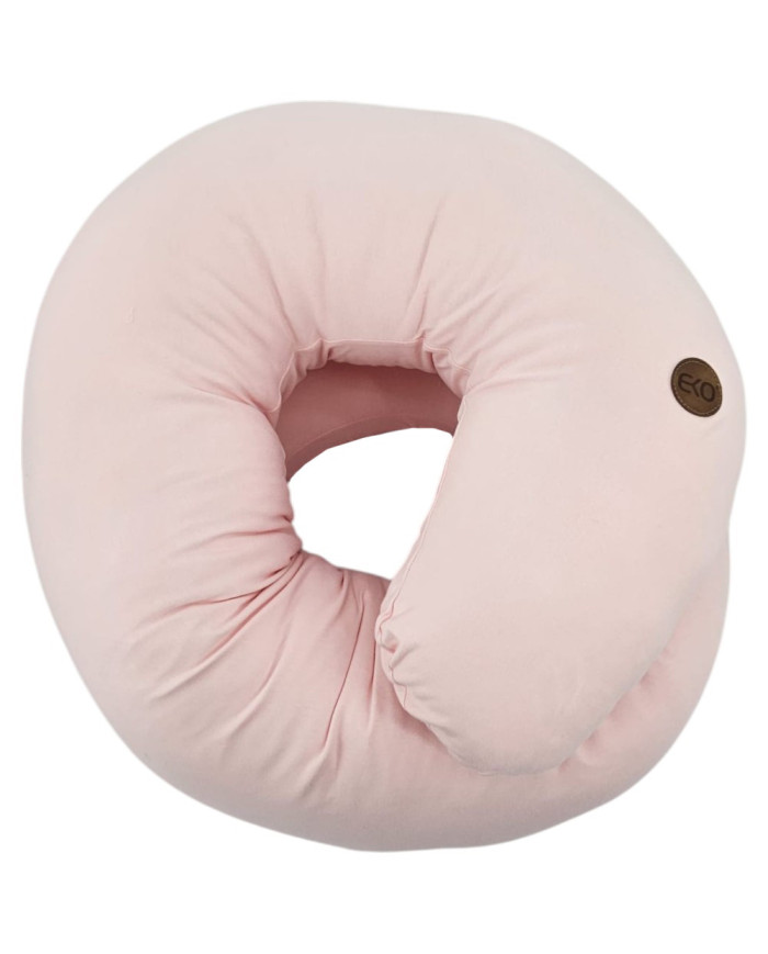 XL Jastuk za dojenje od jerseyja – J-oblik, Ergonomska podrška za tijelo PINK