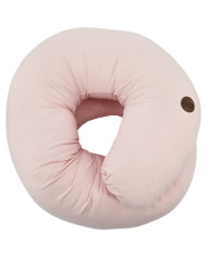 XL Stillkissen aus Jersey – J-Form, Ergonomische Körperstütze PINK