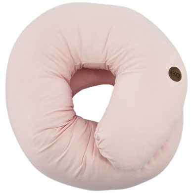Poduszka do Karmienia XL z Jersey – Typ J, Ergonomiczne Wsparcie Ciała RÓŻ