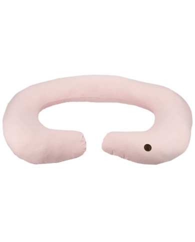 XL Jersey Szoptatós Párna – J-alakú, Ergonómikus testtámasz PINK