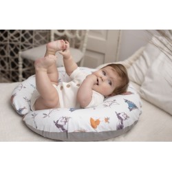 Coussin d'allaitement en jersey – Doux et Élastique pour Maman et Bébé LIGHT BLUE