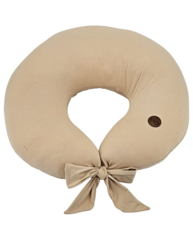 Jersey Nursing Pillow – Soft & Elastic Breastfeeding Support CARAMEL