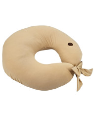 Jersey Nursing Pillow – Soft & Elastic Breastfeeding Support CARAMEL