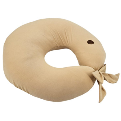 Poduszka Rogal do Karmienia z Jersey – Miękka i Elastyczna dla Mamy i Dziecka KARMEL