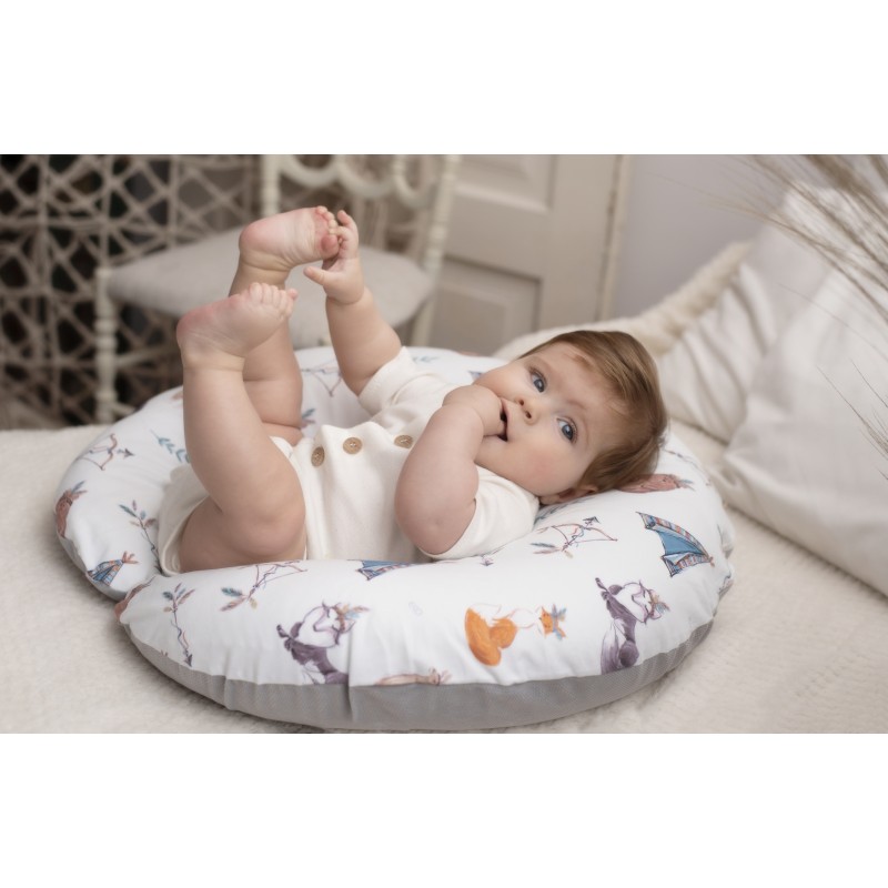 Coussin d'allaitement en jersey – Doux et Élastique pour Maman et Bébé PINK