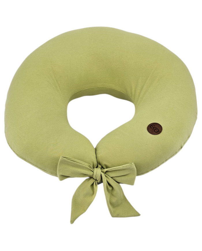 Jersey Nursing Pillow – Soft & Elastic Breastfeeding Support GREEN