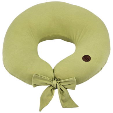 Poduszka Rogal do Karmienia z Jersey – Miękka i Elastyczna dla Mamy i Dziecka ZIELONY