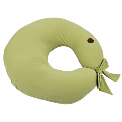 Poduszka Rogal do Karmienia z Jersey – Miękka i Elastyczna dla Mamy i Dziecka ZIELONY