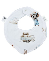 Pull-up bib Cotton FARMER/BLUE