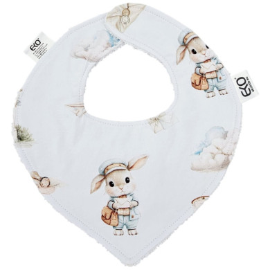 Śliniak na napy Bawełna LISTONOSZ/BIAŁY