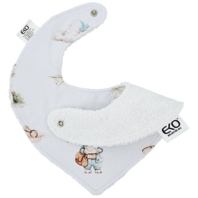 Śliniak na napy Bawełna LISTONOSZ/BIAŁY