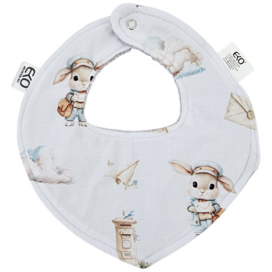 Śliniak na napy Bawełna LISTONOSZ/SZARY