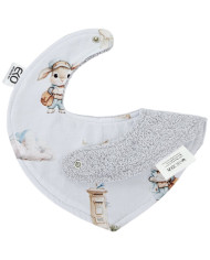 Bavoir à tirer Coton POSTMAN/GREY