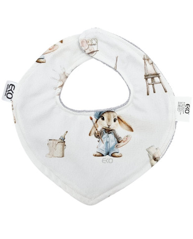 Pull-up bib BAMBOO PAINTER/GREY