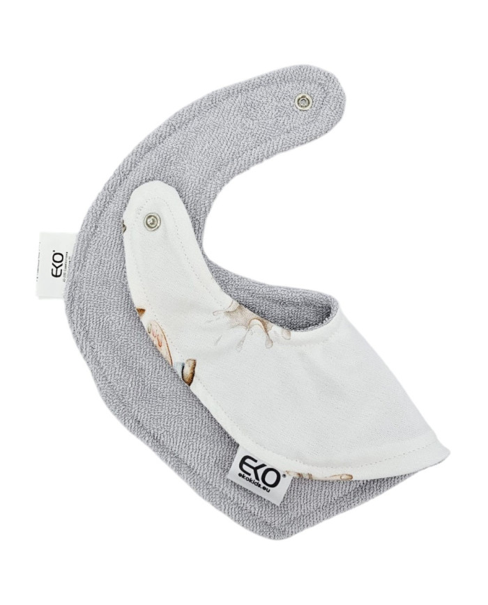 Pull-up bib BAMBOO PAINTER/GREY